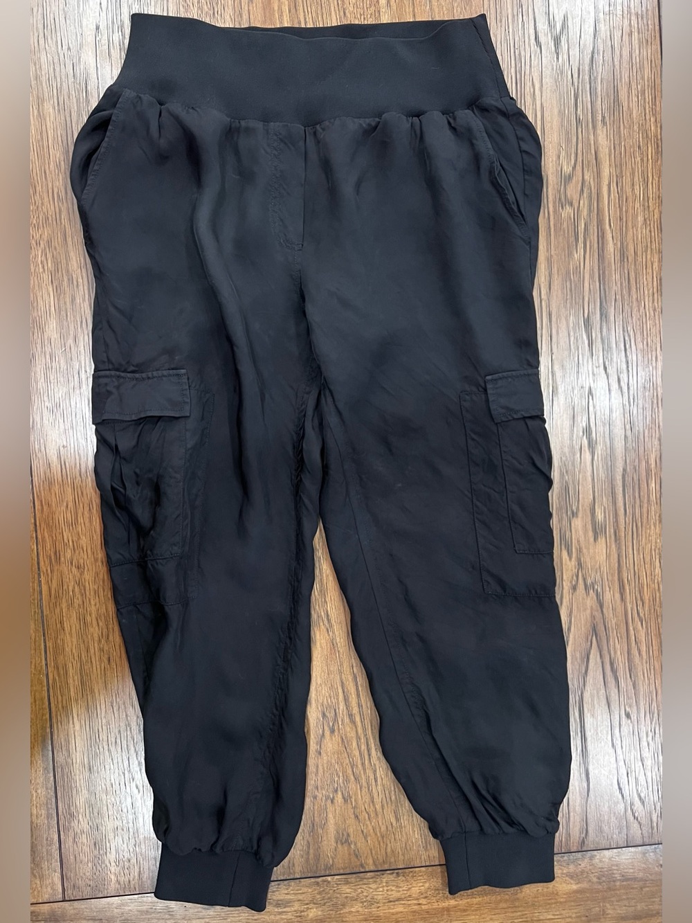 cinq a sept Black Cargo Joggers
